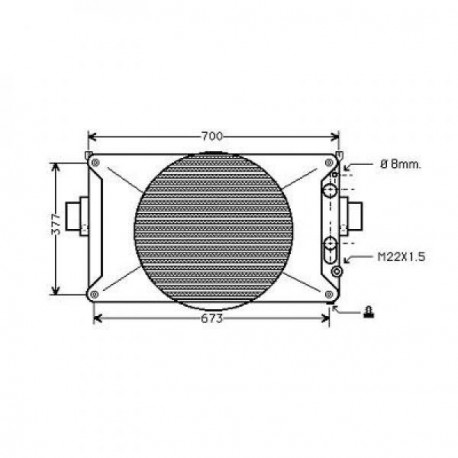  Radiateur Eau FIAT DAILY 35/35.8/49.10 TURBO 