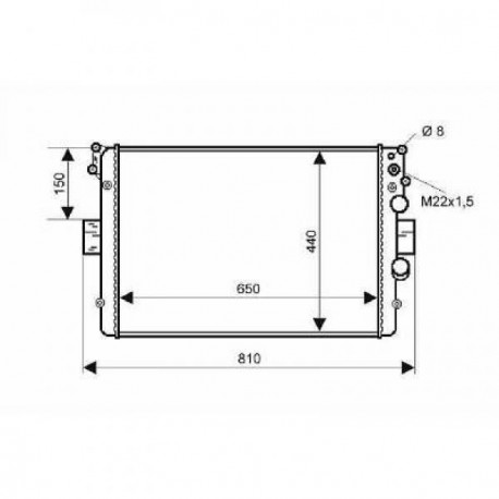 Radiateur refroidissement du moteur Iveco Iveco Daily 06-11
