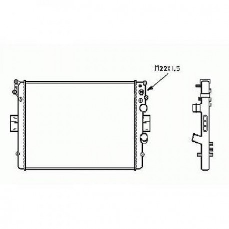 Radiateur refroidissement du moteur Iveco Iveco Daily 00-06