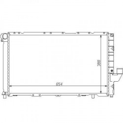 Radiateur refroidissement du moteur Fiat Marea apres 1996
