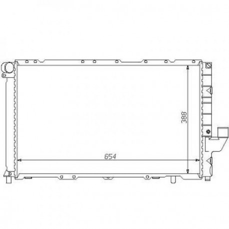 Radiateur refroidissement du moteur Fiat Marea apres 1996