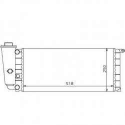  Radiateur Eau PANDA 75.LANCIA Y10 750.900.1.0.1.1 FIRE 