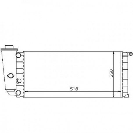  Radiateur Eau PANDA 75.LANCIA Y10 750.900.1.0.1.1 FIRE 