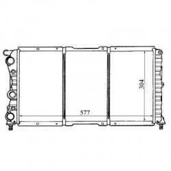 Radiateur refroidissement du moteur Fiat Punto 93-99