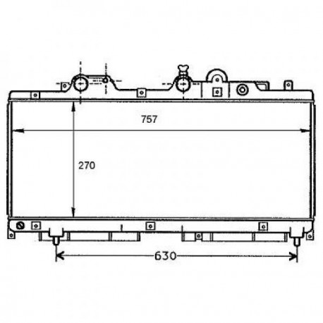 Radiateur refroidissement du moteur Lancia Ypsilon 00-03