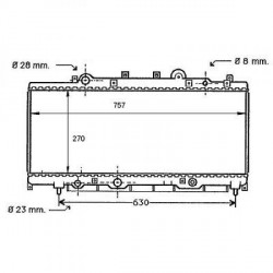 Radiateur refroidissement du moteur Lancia Ypsilon 00-03