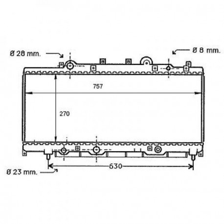 Radiateur refroidissement du moteur Lancia Ypsilon 00-03