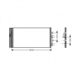 Condenseur climatisation Fiat Idea apres 2004 Fiat Idea apres 2004