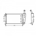 Radiateur refroidissement du moteur Fiat Punto apres 2003 Fiat Punto 99-03