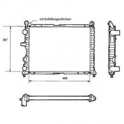 Radiateur refroidissement du moteur Fiat Tipo 88-95