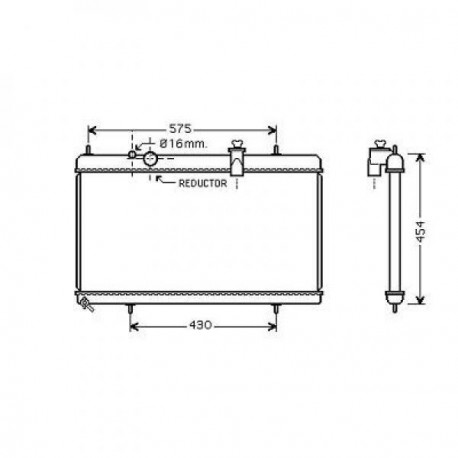 Radiateur refroidissement du moteur Citroen C4 08-10 Citroen C4 08-10