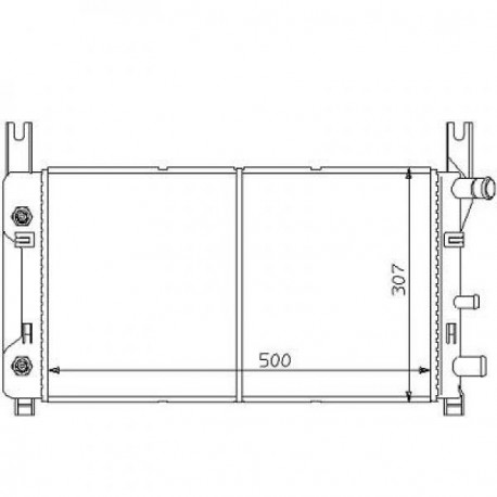 Radiateur refroidissement du moteur Ford Fiesta 89-95