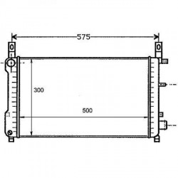 Radiateur refroidissement du moteur Ford Fiesta 89-95
