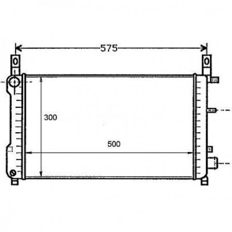 Radiateur refroidissement du moteur Ford Fiesta 89-95