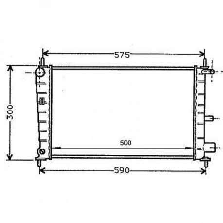 Radiateur refroidissement du moteur Ford Fiesta 95-99
