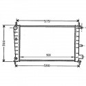 Radiateur refroidissement du moteur Ford Fiesta 95-99 Ford Fiesta 99-02 Mazda 121 00-03