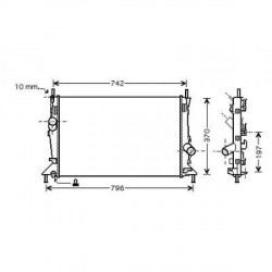 Radiateur refroidissement du moteur Volvo S40/V50 apres 2004