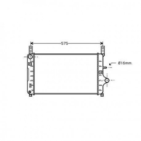  Radiateur Eau FIESTA. 1.4.1.6.1.8D.XR2 