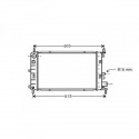 Radiateur refroidissement du moteur Ford Escort 95-99