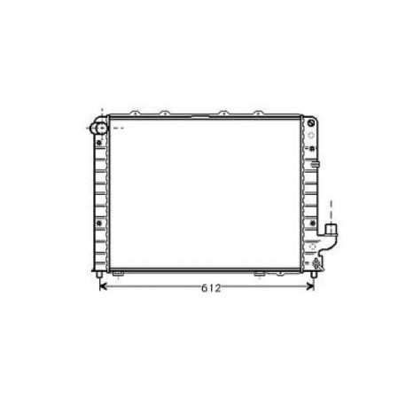 Radiateur refroidissement du moteur Alfa Romeo 166 98-03 (Typ.136)