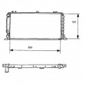 Radiateur refroidissement du moteur Audi 80