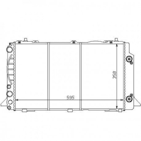  Radiateur Eau AUDI 80. AUTOMATIK 2.0+2.0 16V 1.9 TDI Avant 
