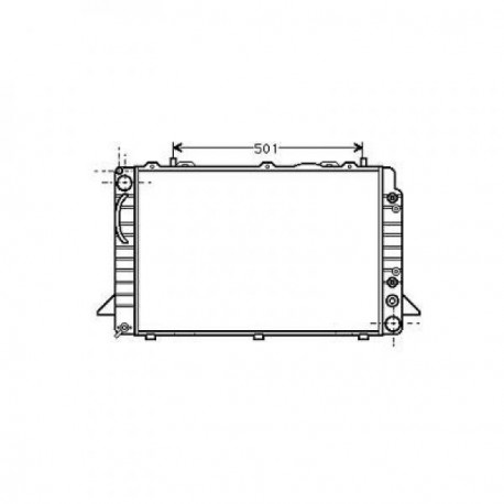 Radiateur refroidissement du moteur Audi 80
