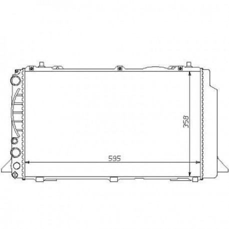 Radiateur refroidissement du moteur Audi 80
