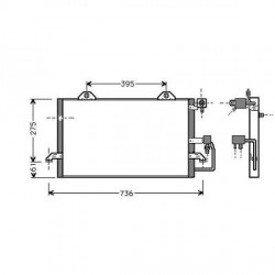 Condenseur AUDI 80 tous modeles Essence