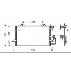 Condenseur AUDI 80