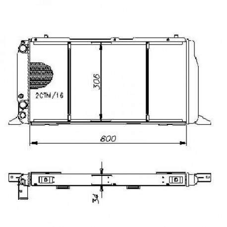 Radiateur refroidissement du moteur Audi 80