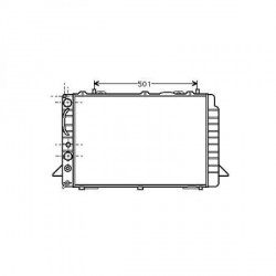 Radiateur refroidissement du moteur Audi 80