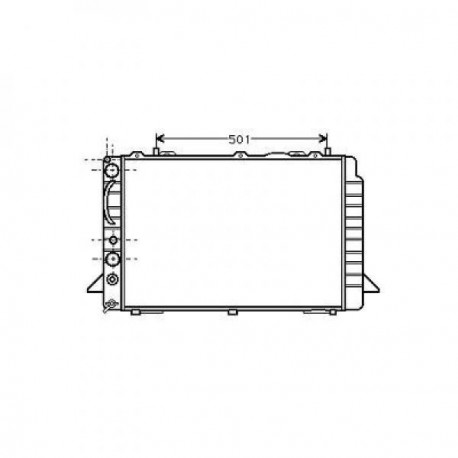 Radiateur refroidissement du moteur Audi 80