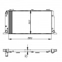  Radiateur Eau AUDI 80. 1.6.1.8.2.0.1.9 TDI.M/A. 