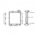  Radiateur Eau AUDI 80/90. 5cyl.1.9-2.3.M/A +/- AC 