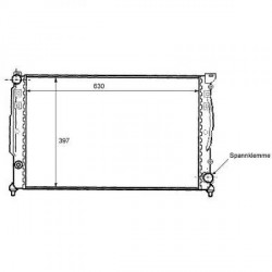Radiateur refroidissement du moteur Audi A4 94-98