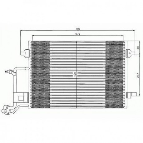 condenseur Volkswagen VW PASSAT96- 1.9TDI (85KW)+2.5TDI