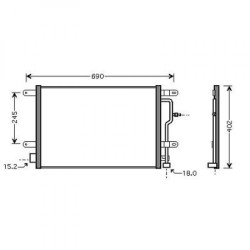  Condenseur AUDI A4. tous mod. 