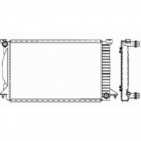 Radiateur refroidissement du moteur Audi A4 00-04