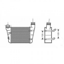  Radiateur d'air AUDI A4. 