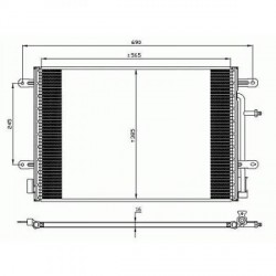  Condenseur AUDI A4 QUATTRO. 4.2i-40V.3.0TDi. MAN/AUTOM 