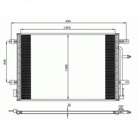  Condenseur AUDI A4 QUATTRO. 4.2i-40V.3.0TDi. MAN/AUTOM 