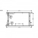 Radiateur refroidissement du moteur Audi A4 07-