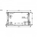 Radiateur refroidissement du moteur Audi A4 07-
