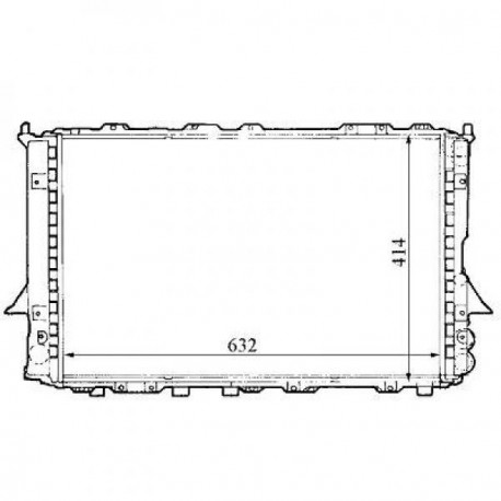 Radiateur refroidissement du moteur Audi A6 94-97