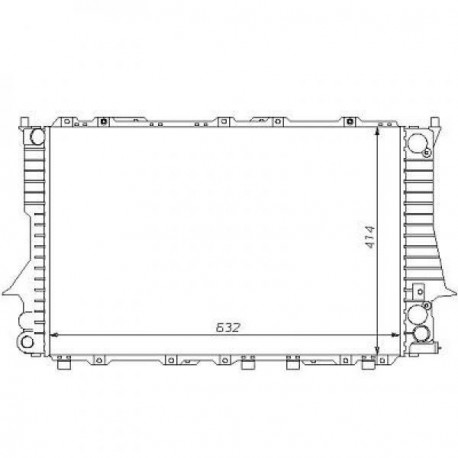 Radiateur refroidissement du moteur Audi A6 94-97