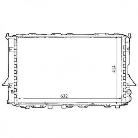 Radiateur refroidissement du moteur Audi A6 94-97