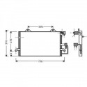 Condenseur AUDI 80 1.9TD 1.9TDi 