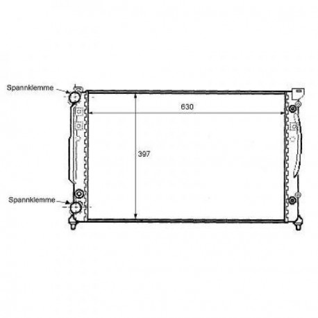 Radiateur refroidissement du moteur VolksWagen Passat 00-05