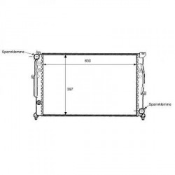 Radiateur refroidissement du moteur VolksWagen Passat B5 96-00